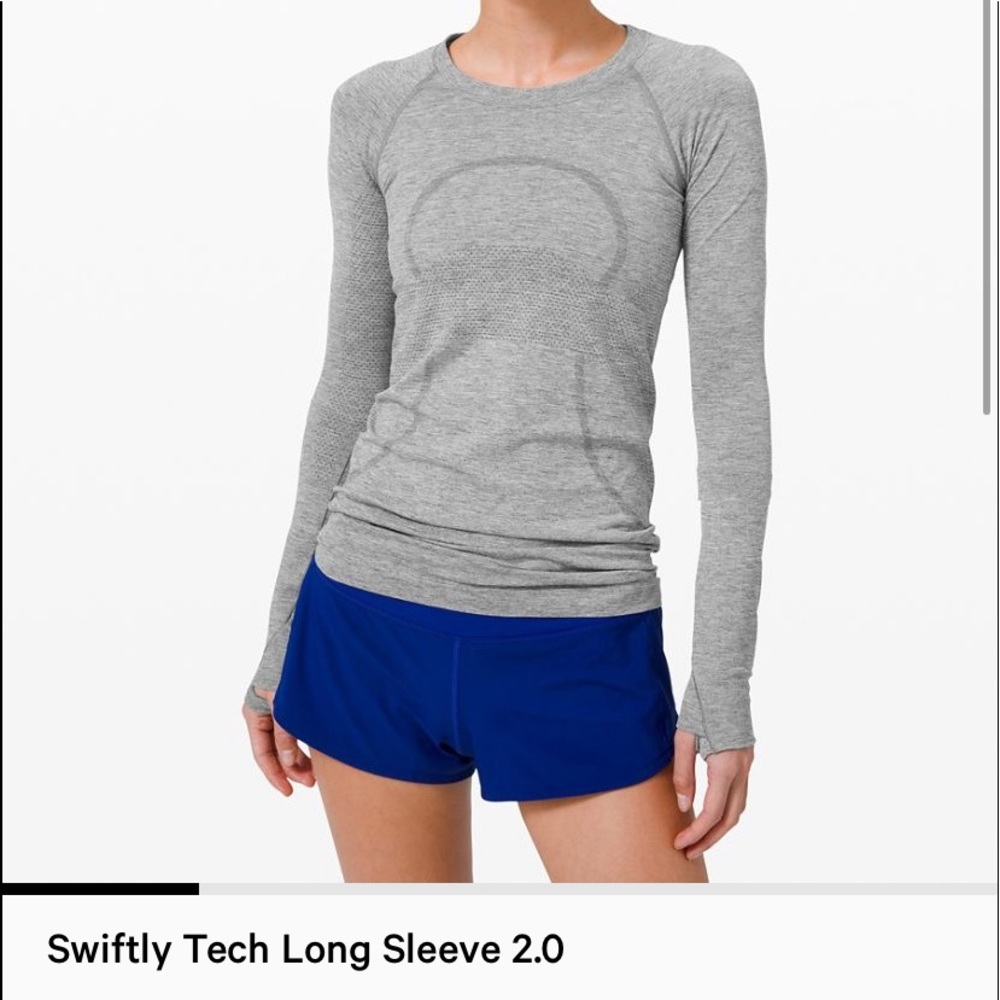 lululemon long sleeve darkish grey shirt